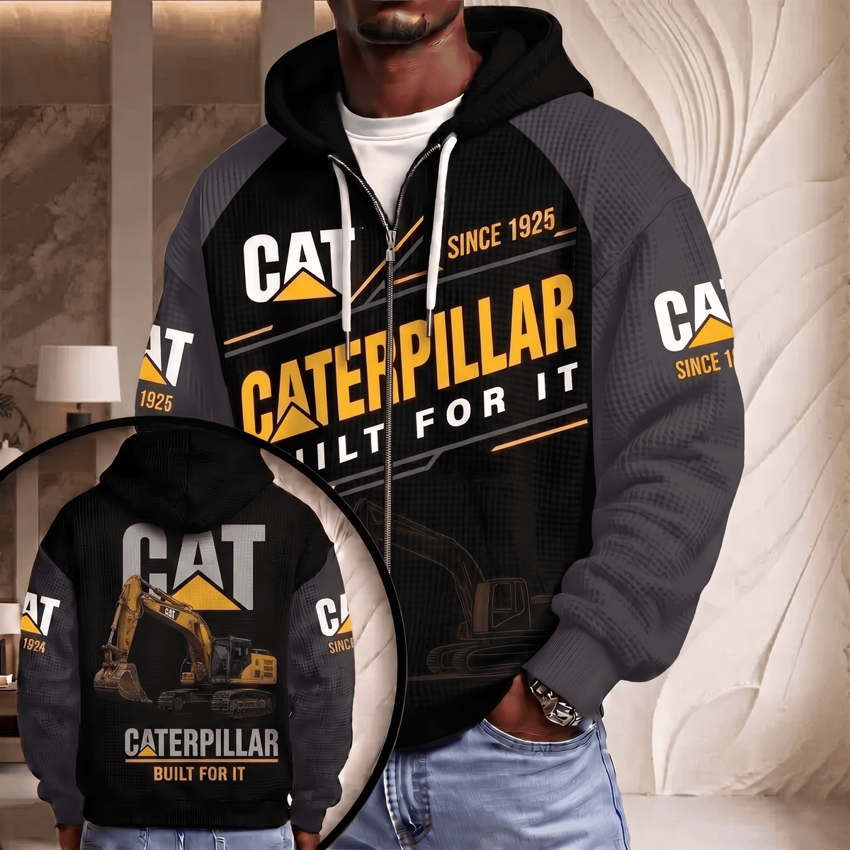 CAT Limited Edition Waffle Hoodie