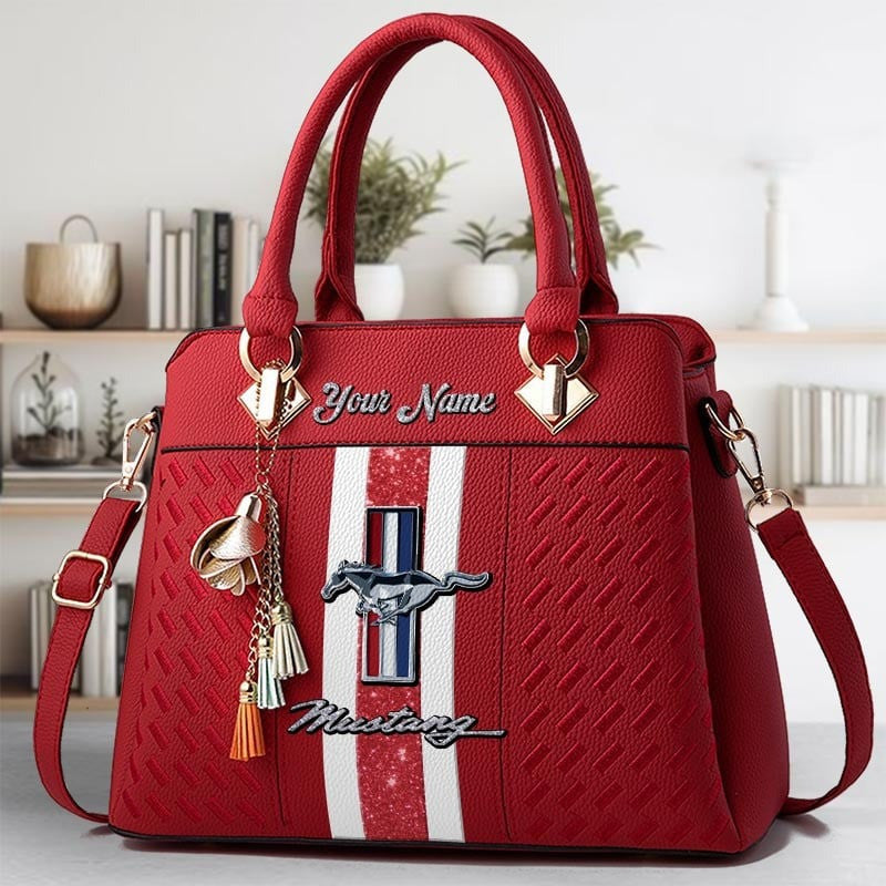 Custom Name FM Zip Handbag Multicolor