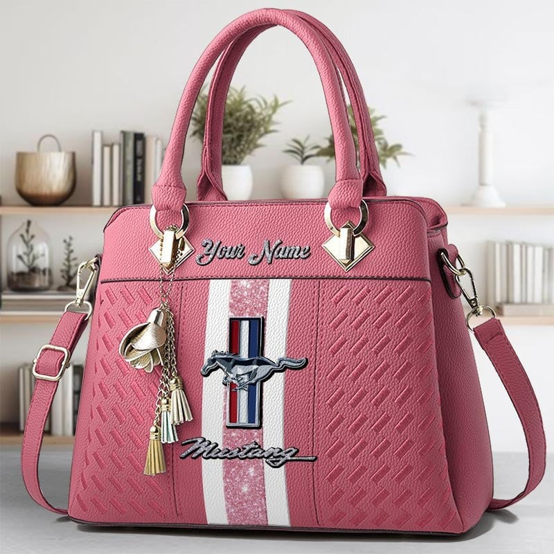 Custom Name FM Zip Handbag Multicolor