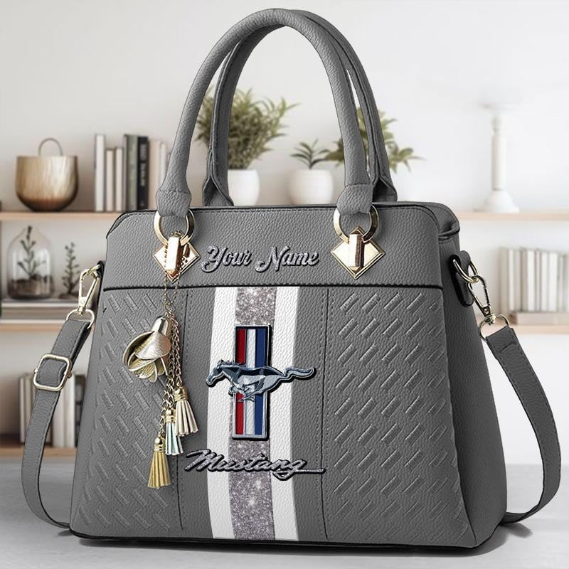 Custom Name FM Zip Handbag Multicolor