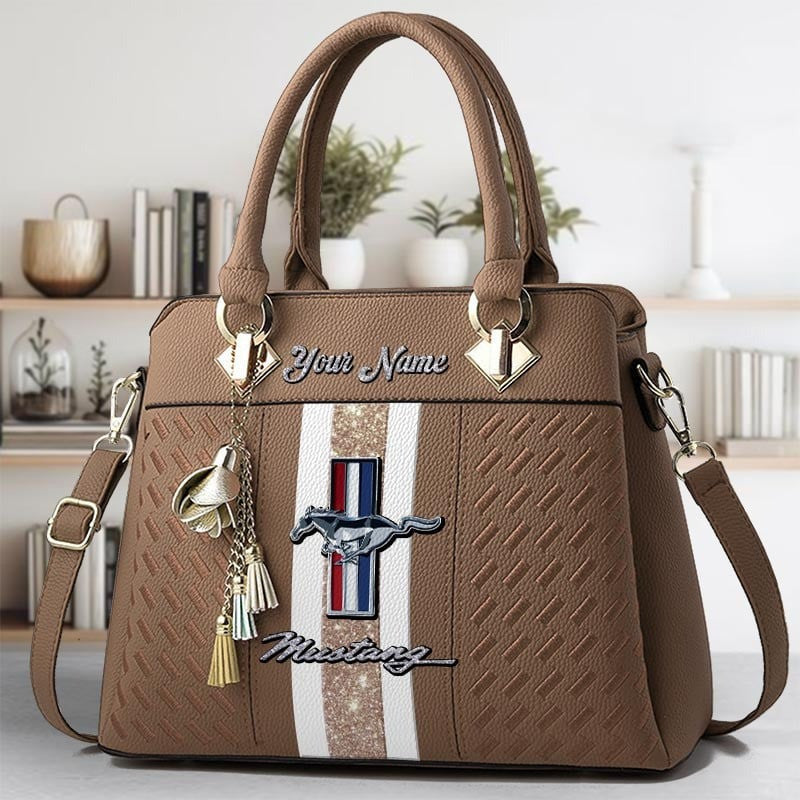 Custom Name FM Zip Handbag Multicolor