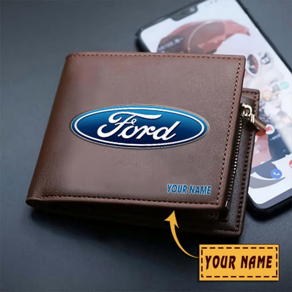 FD VITWALT1249 Custom Name Leather Wallet
