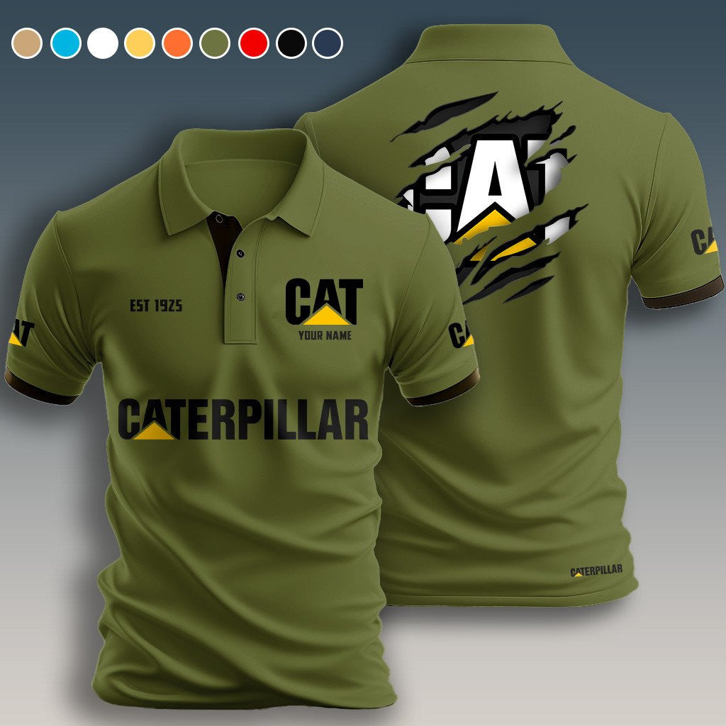 Personalized CAT Limited Edition 3D Polo Shirts