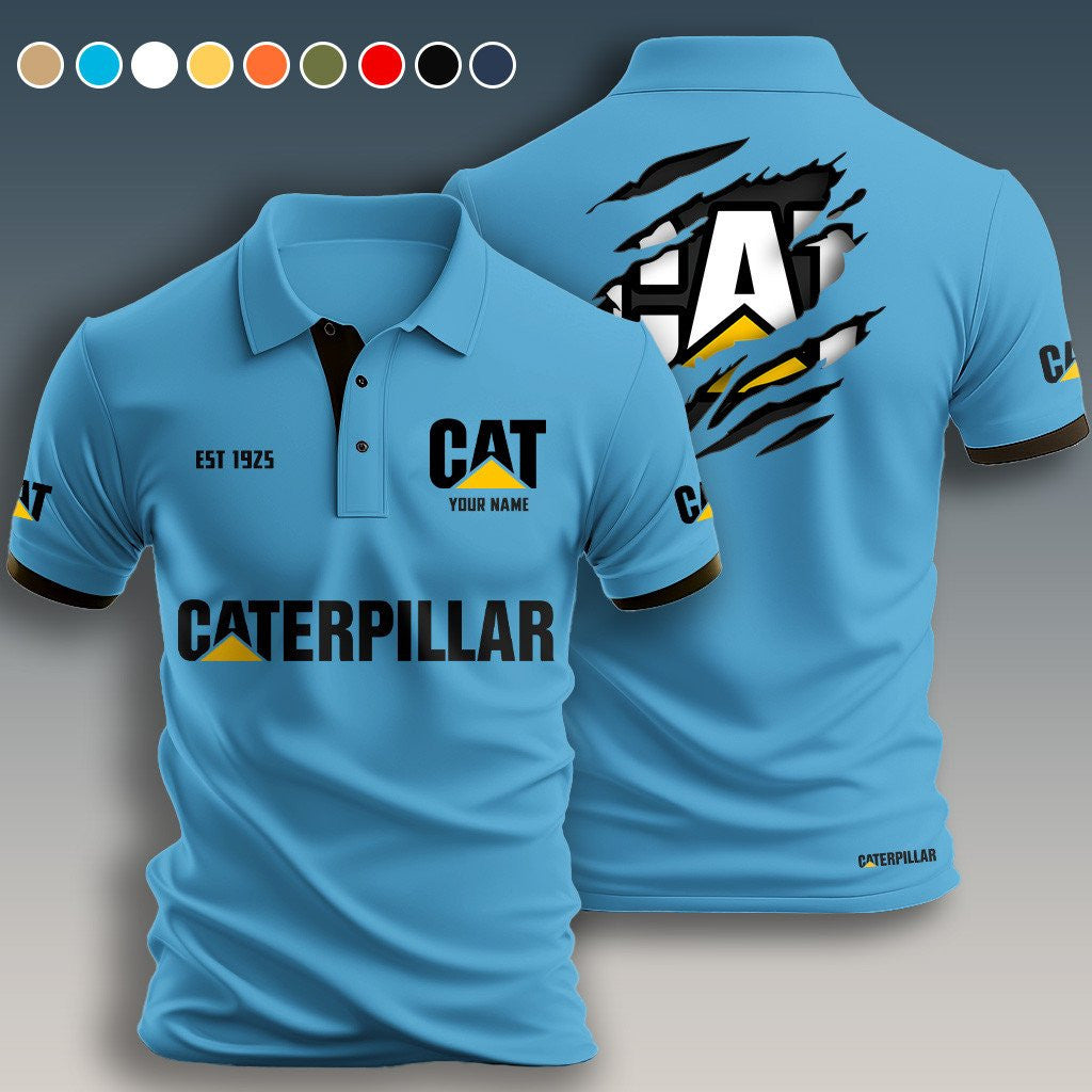Personalized CAT Limited Edition 3D Polo Shirts