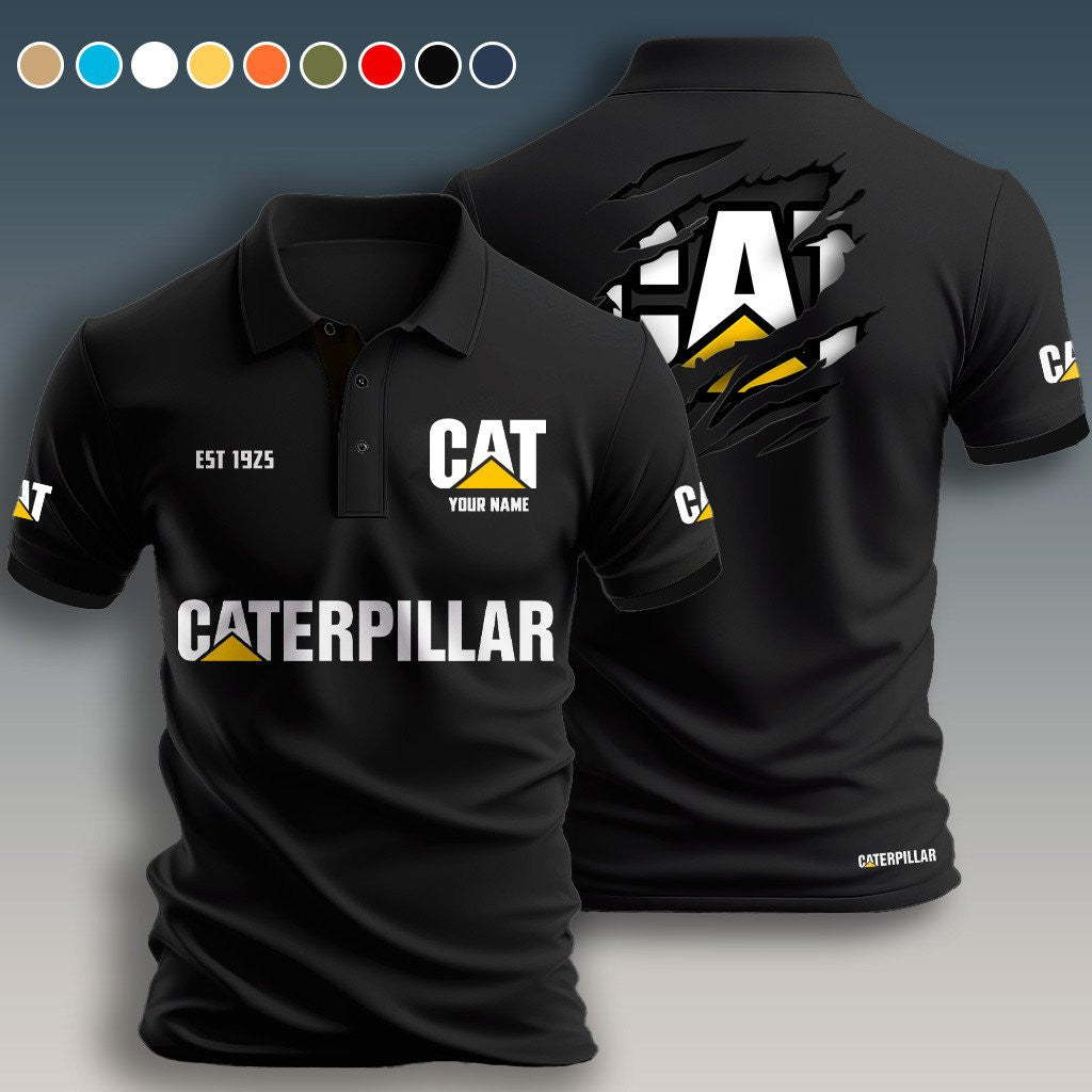 Personalized CAT Limited Edition 3D Polo Shirts