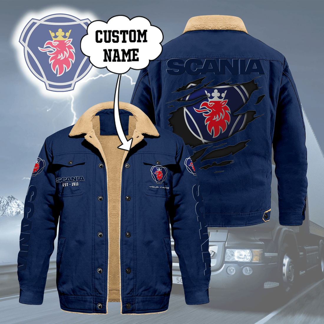 SCN Limited Edition Fleece Cotton Jacket THAOVTT1163