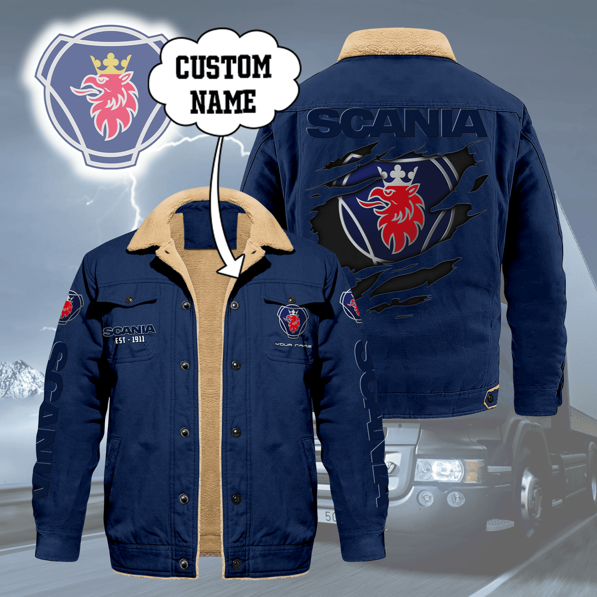 SCN Limited Edition Fleece Cotton Jacket THAOVTT1163