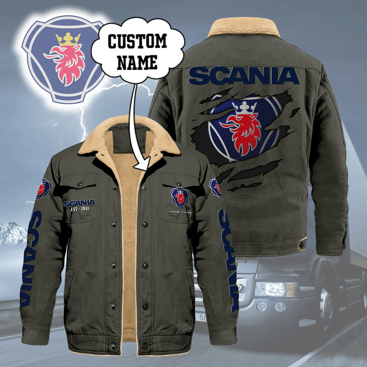 SCN Limited Edition Fleece Cotton Jacket THAOVTT1163
