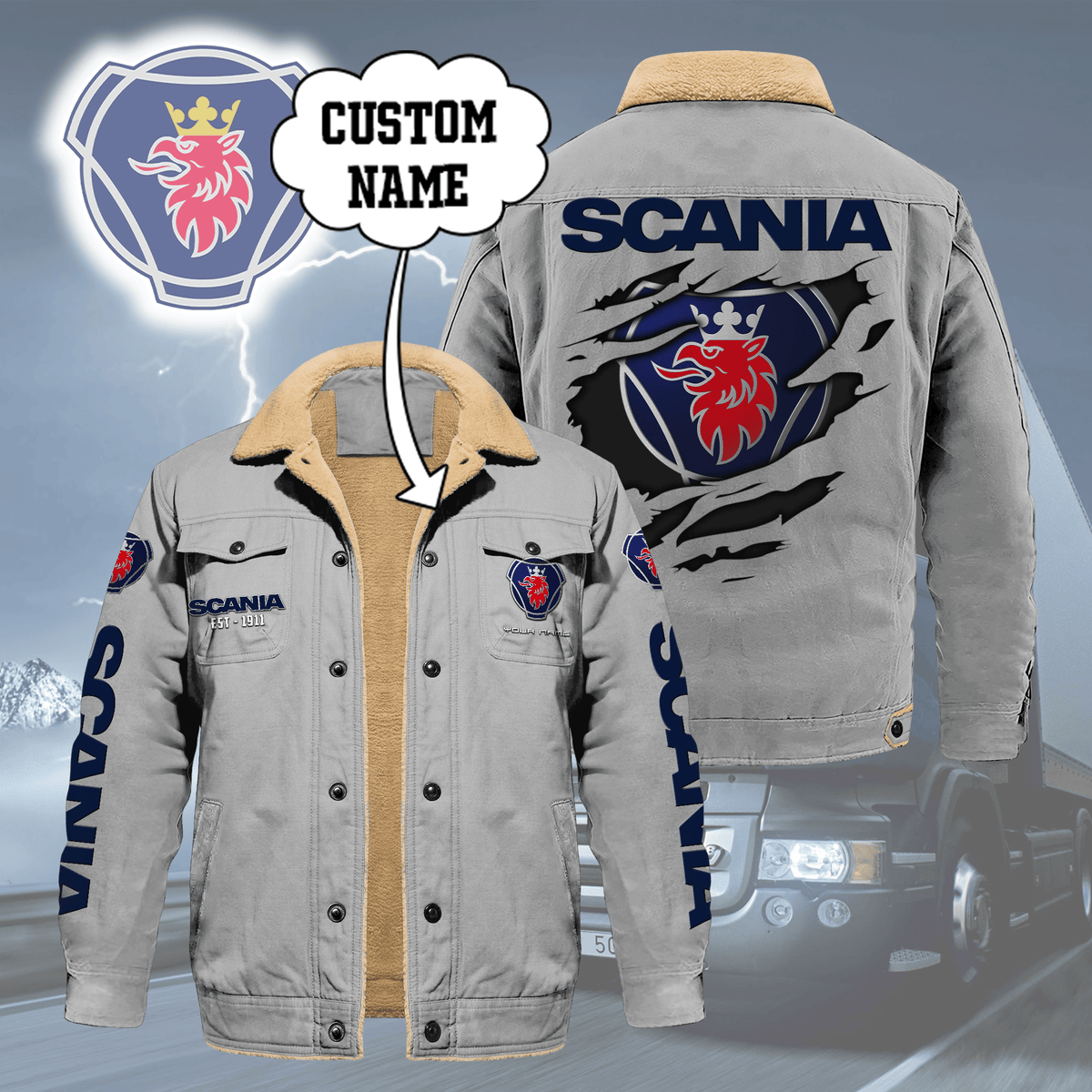 SCN Limited Edition Fleece Cotton Jacket THAOVTT1163