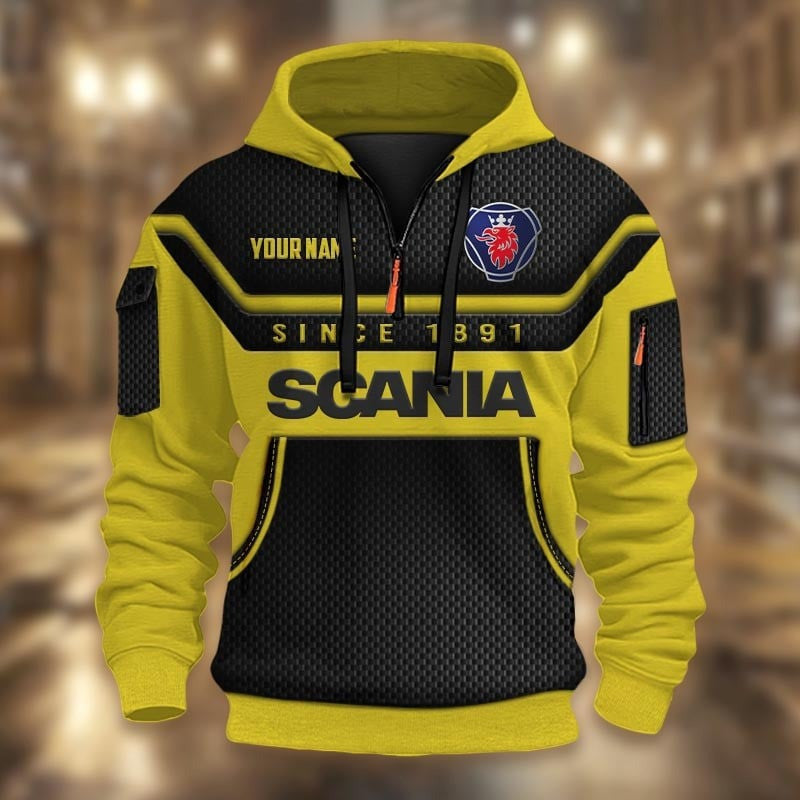 Custom Name SCN 3D Quarter Zip Hoodie CR251176