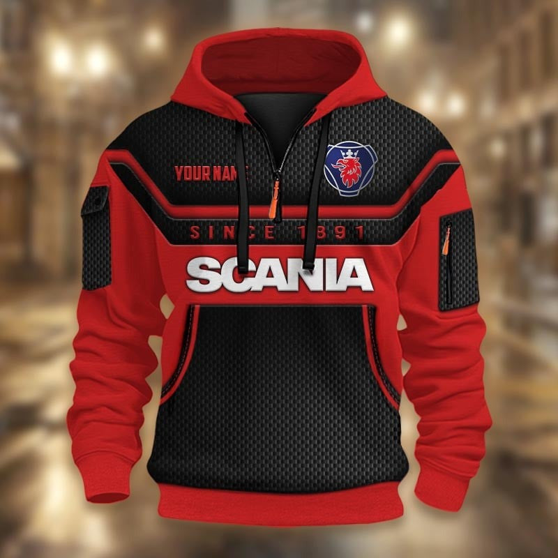 Custom Name SCN 3D Quarter Zip Hoodie CR251176
