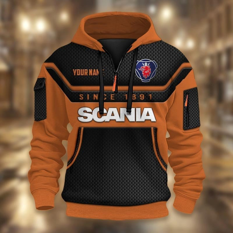 Custom Name SCN 3D Quarter Zip Hoodie CR251176