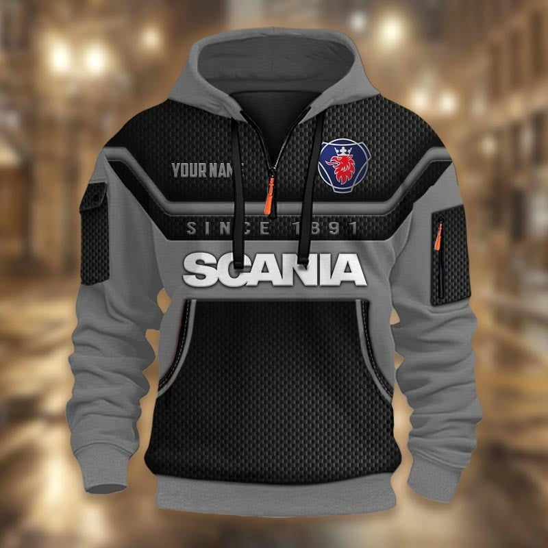 Custom Name SCN 3D Quarter Zip Hoodie CR251176