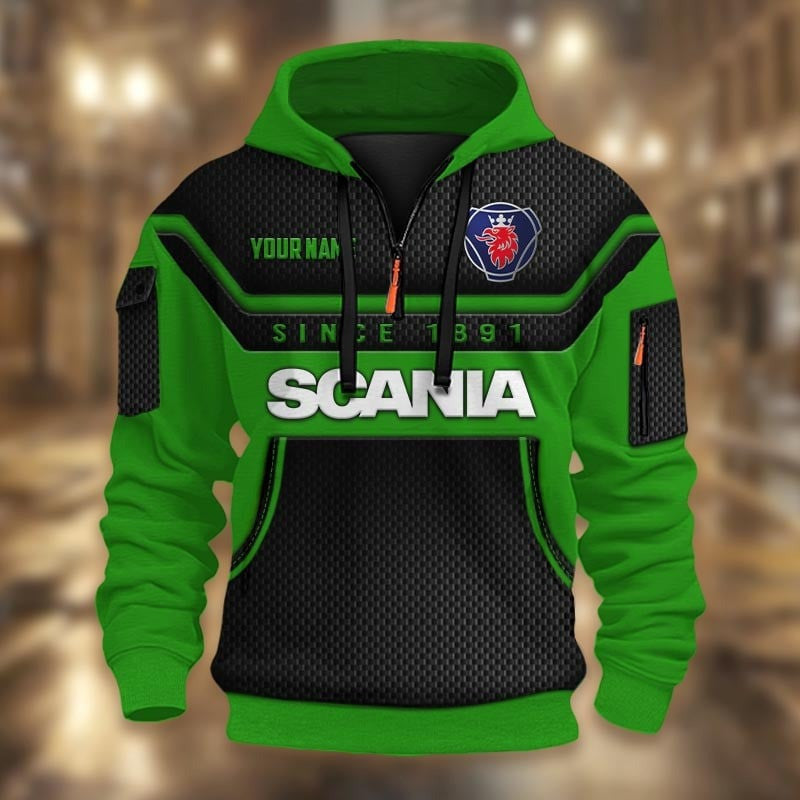 Custom Name SCN 3D Quarter Zip Hoodie CR251176