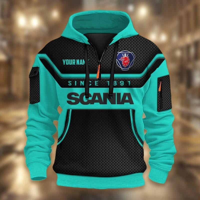 Custom Name SCN 3D Quarter Zip Hoodie CR251176