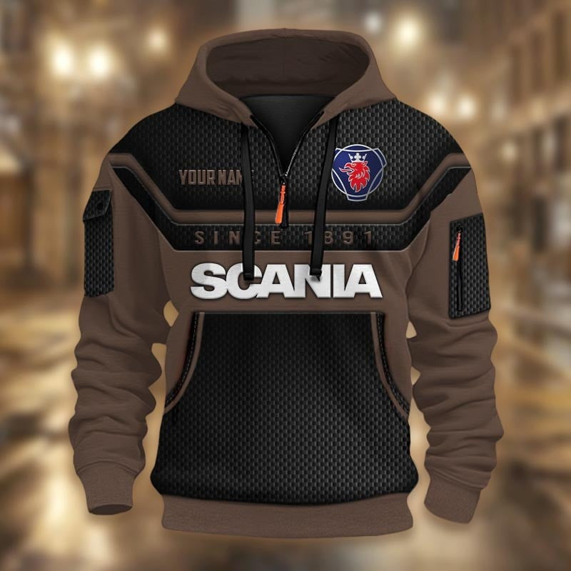Custom Name SCN 3D Quarter Zip Hoodie CR251176