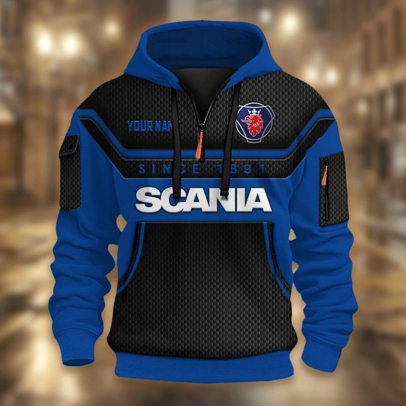 Custom Name SCN 3D Quarter Zip Hoodie CR251176