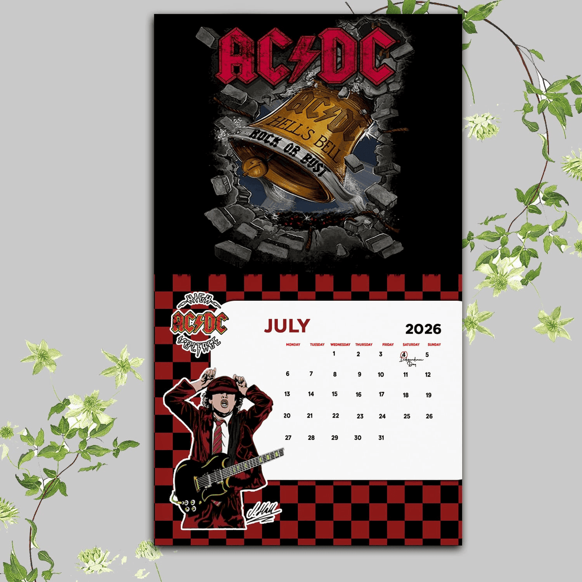 Personalized Limited Edition 2026 Wall Hanging Calendar MAD93
