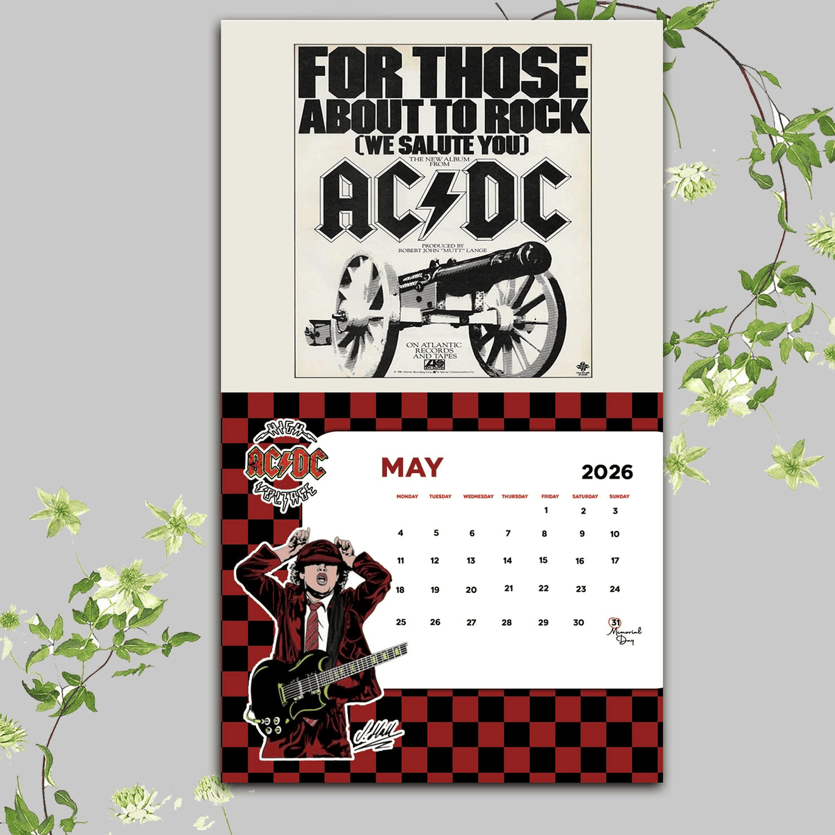Personalized Limited Edition 2026 Wall Hanging Calendar MAD93