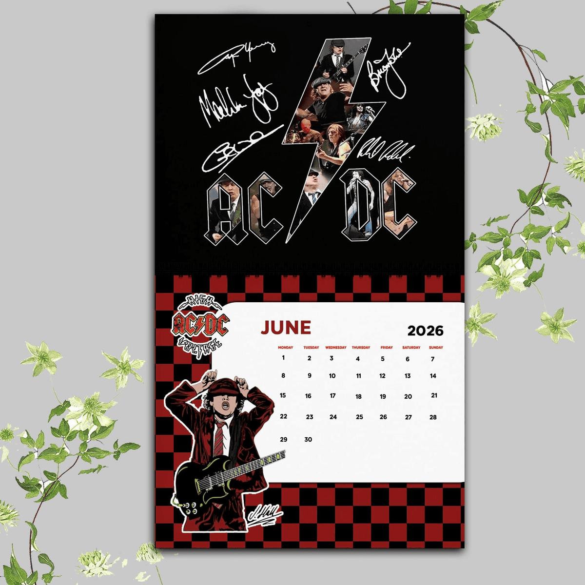 Personalized Limited Edition 2026 Wall Hanging Calendar MAD93