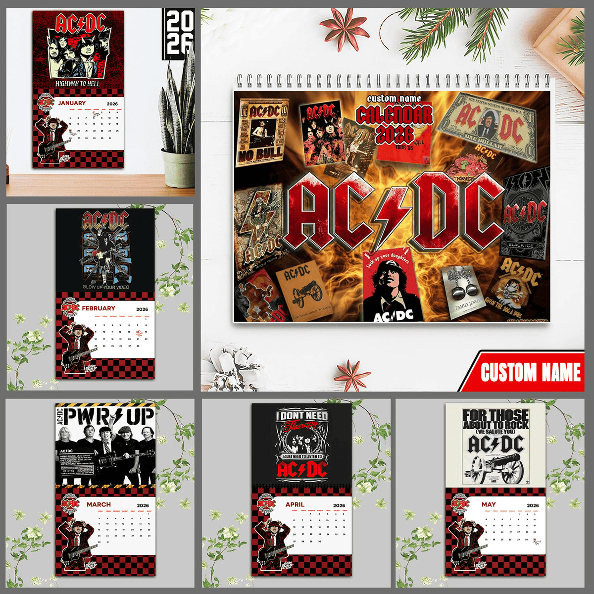 Personalized Limited Edition 2026 Wall Hanging Calendar MAD93