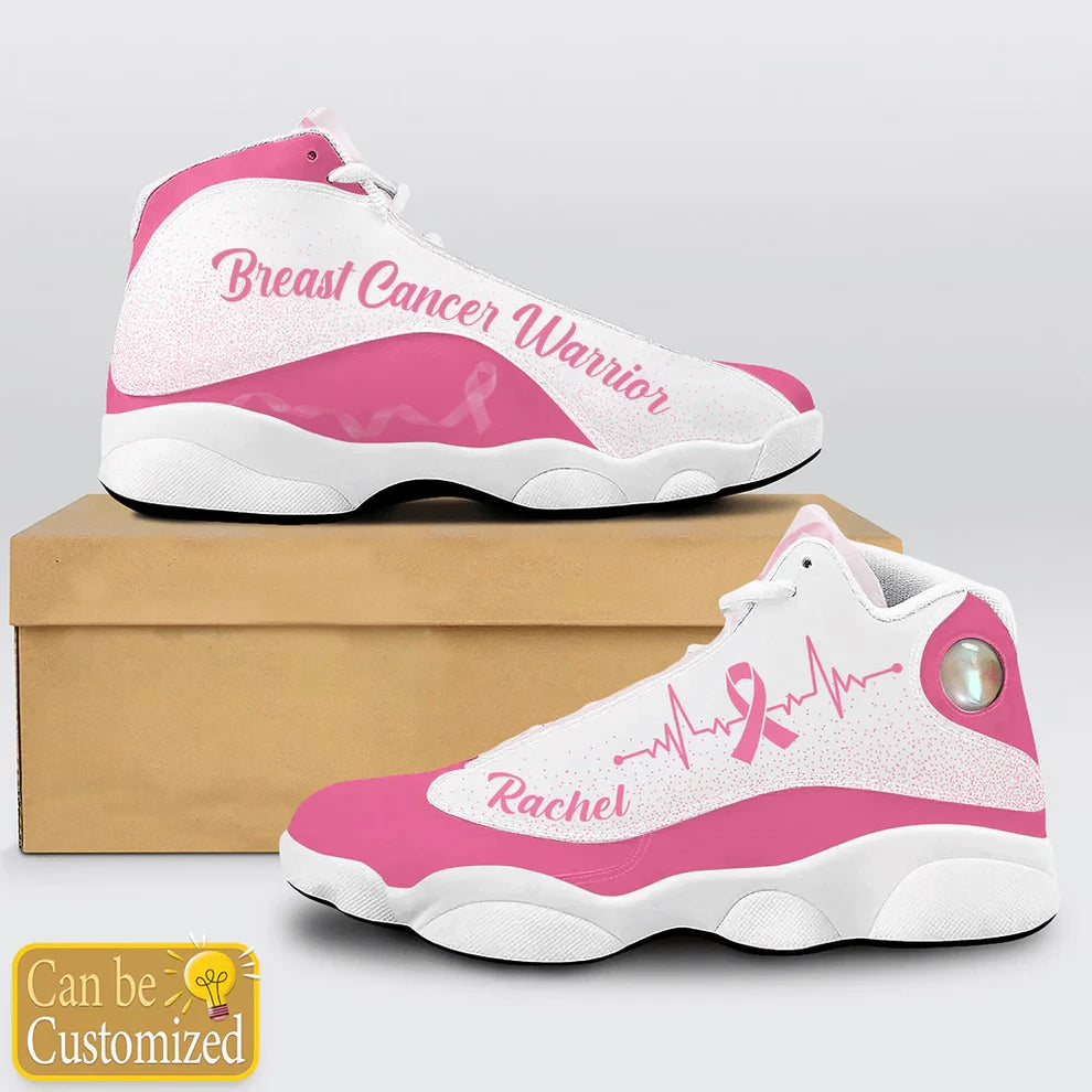 Personalized Breast Cancer Awareness JD13 Sneakers