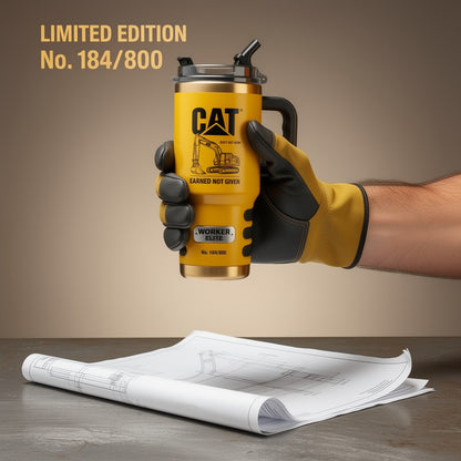 CAT Tumbler with Handle and Straw C1