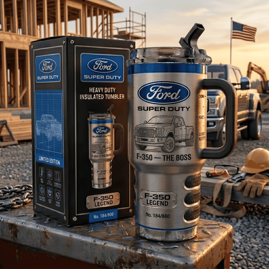 F-350 FD Tumbler with Handle and Straw
