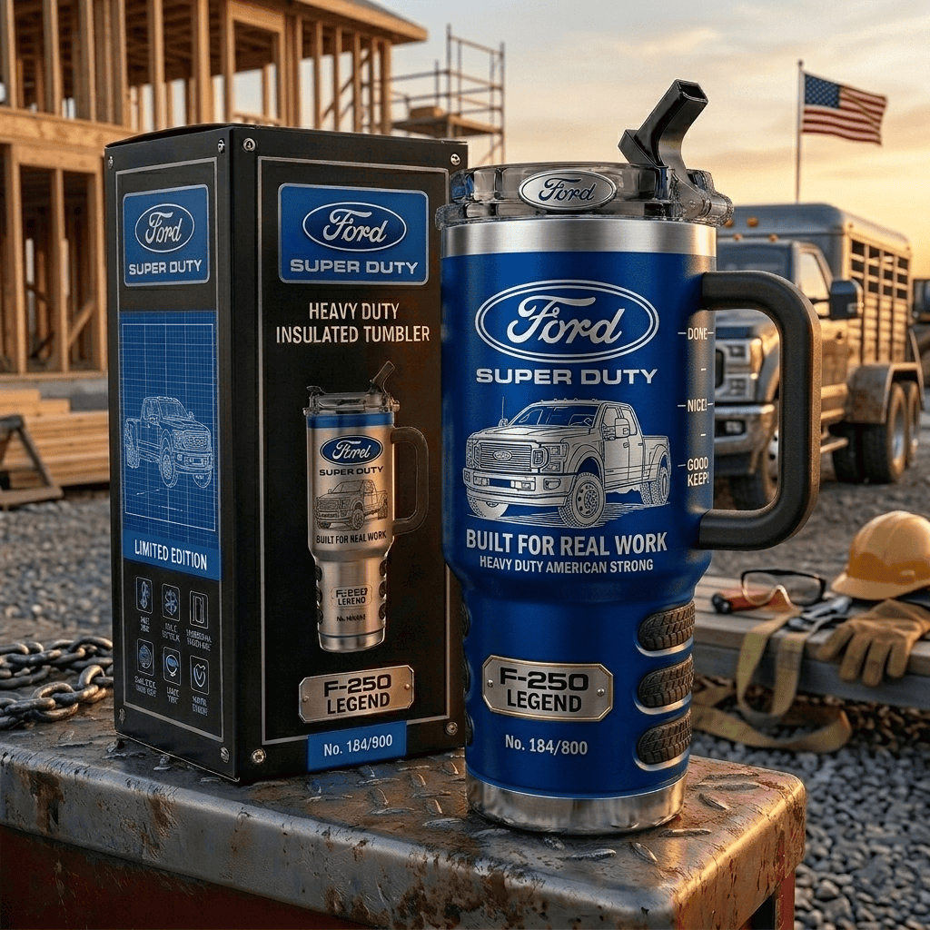 F-250 Legend FD Tumbler with Handle and Straw