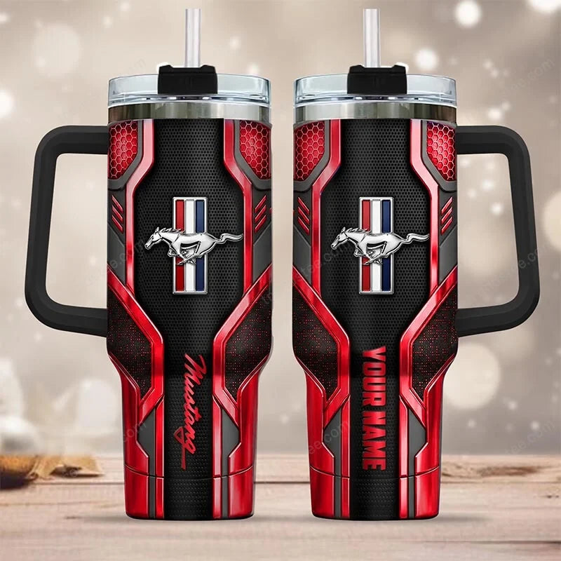FM Tumbler with Handle and Straw