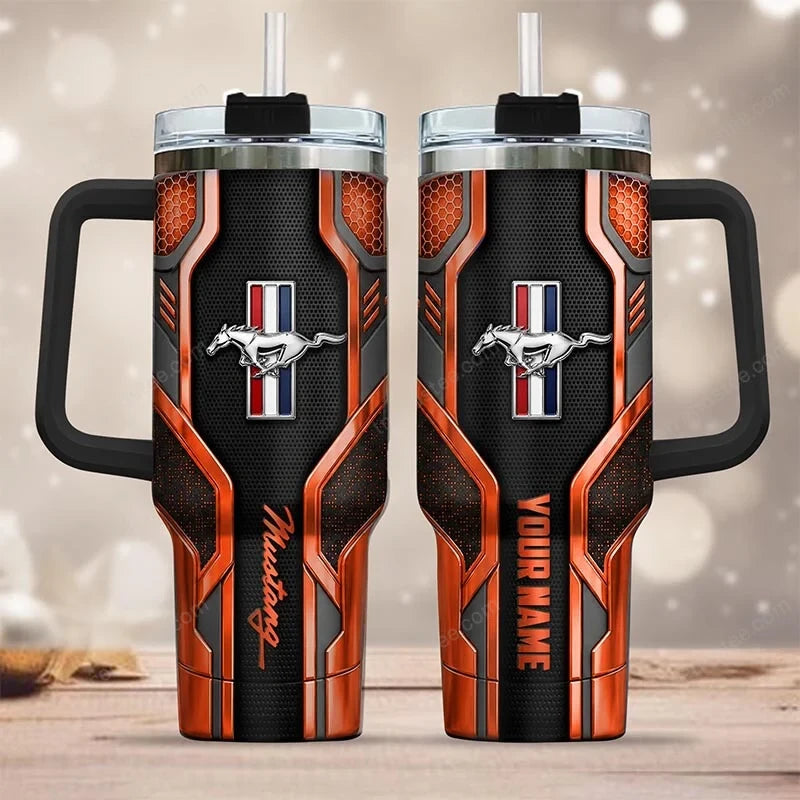 FM Tumbler with Handle and Straw