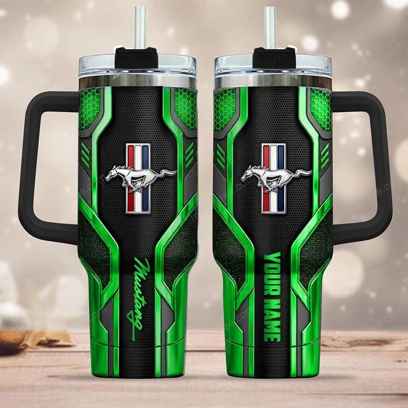 FM Tumbler with Handle and Straw
