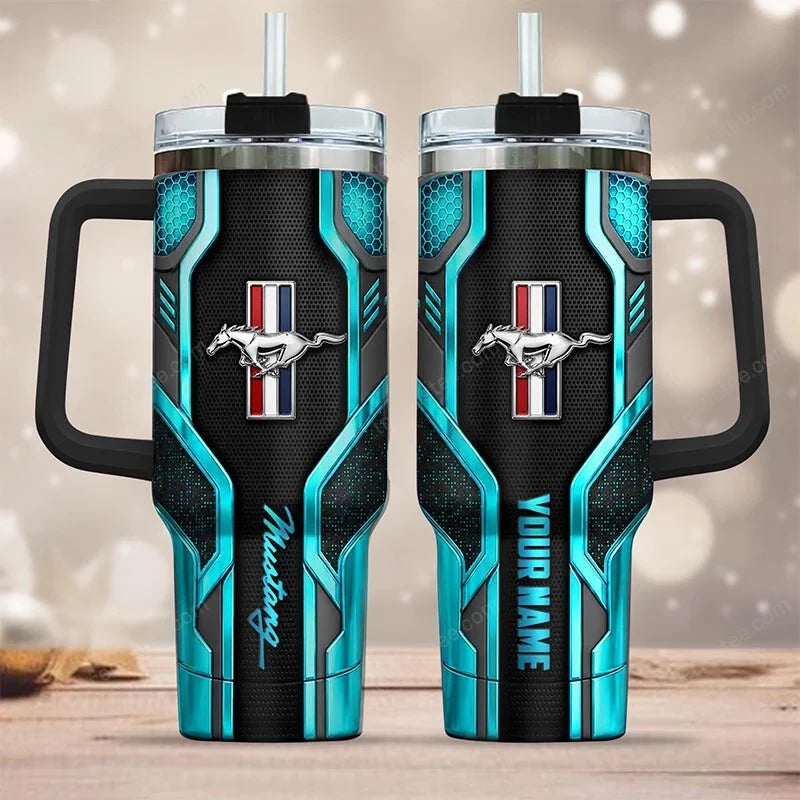 FM Tumbler with Handle and Straw