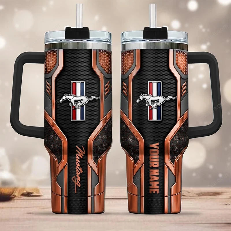 FM Tumbler with Handle and Straw