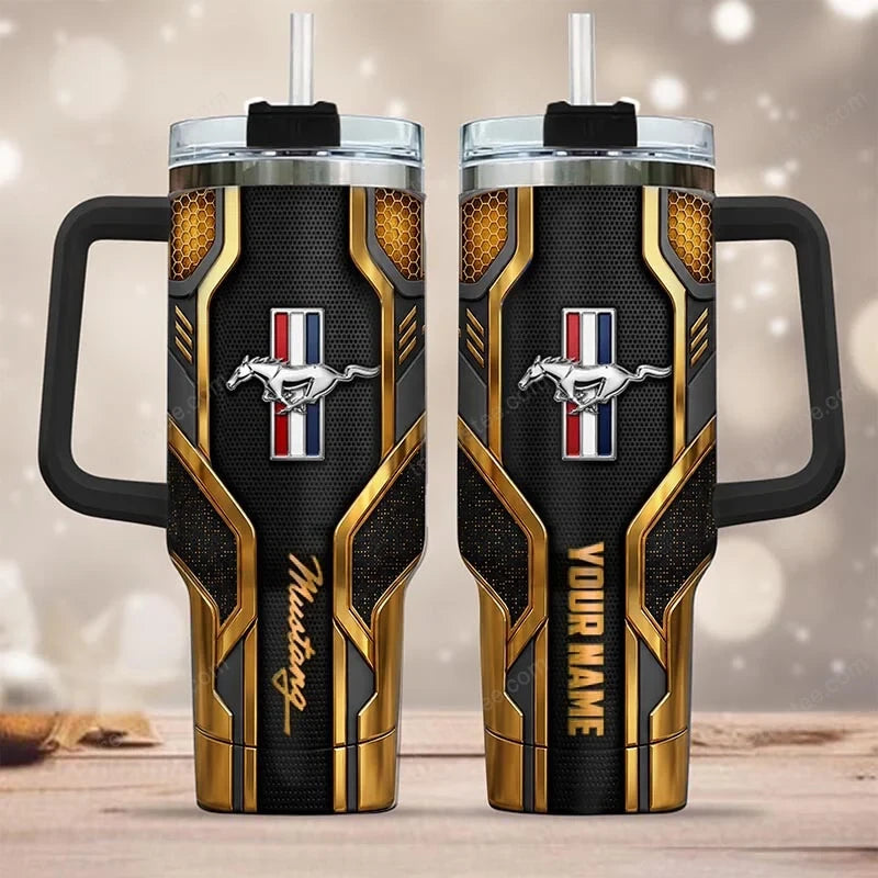 FM Tumbler with Handle and Straw
