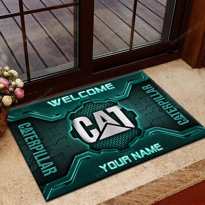 Custom Name CAT Doormat