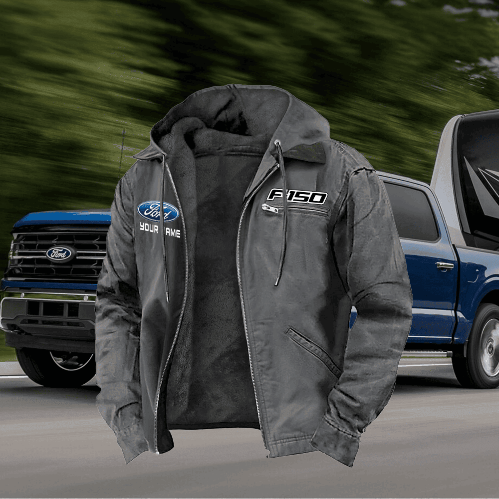 Personalized FD F-150 Left Chest Zipper Pocket Jacket