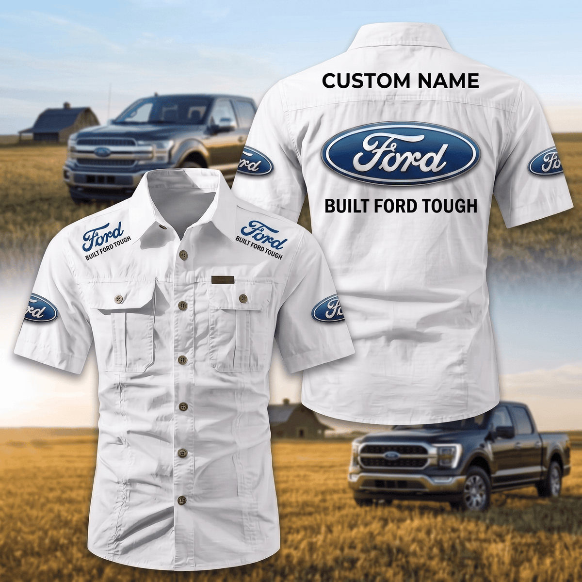Personalized FD Limited Edition Short Sleeve Mechanic Shirt
