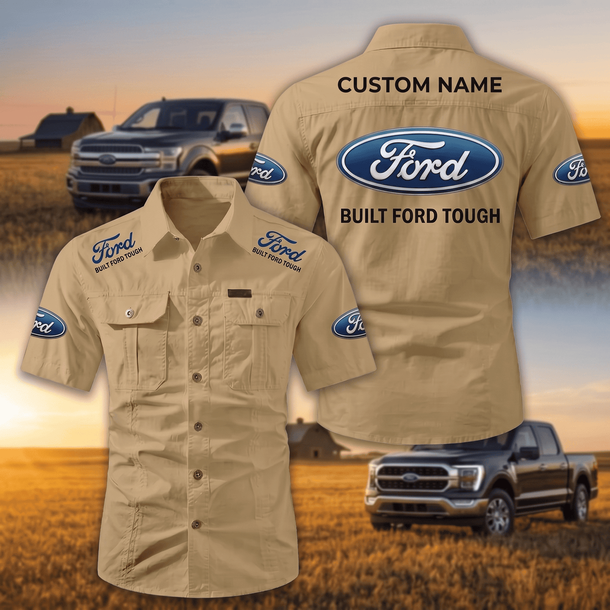 Personalized FD Limited Edition Short Sleeve Mechanic Shirt