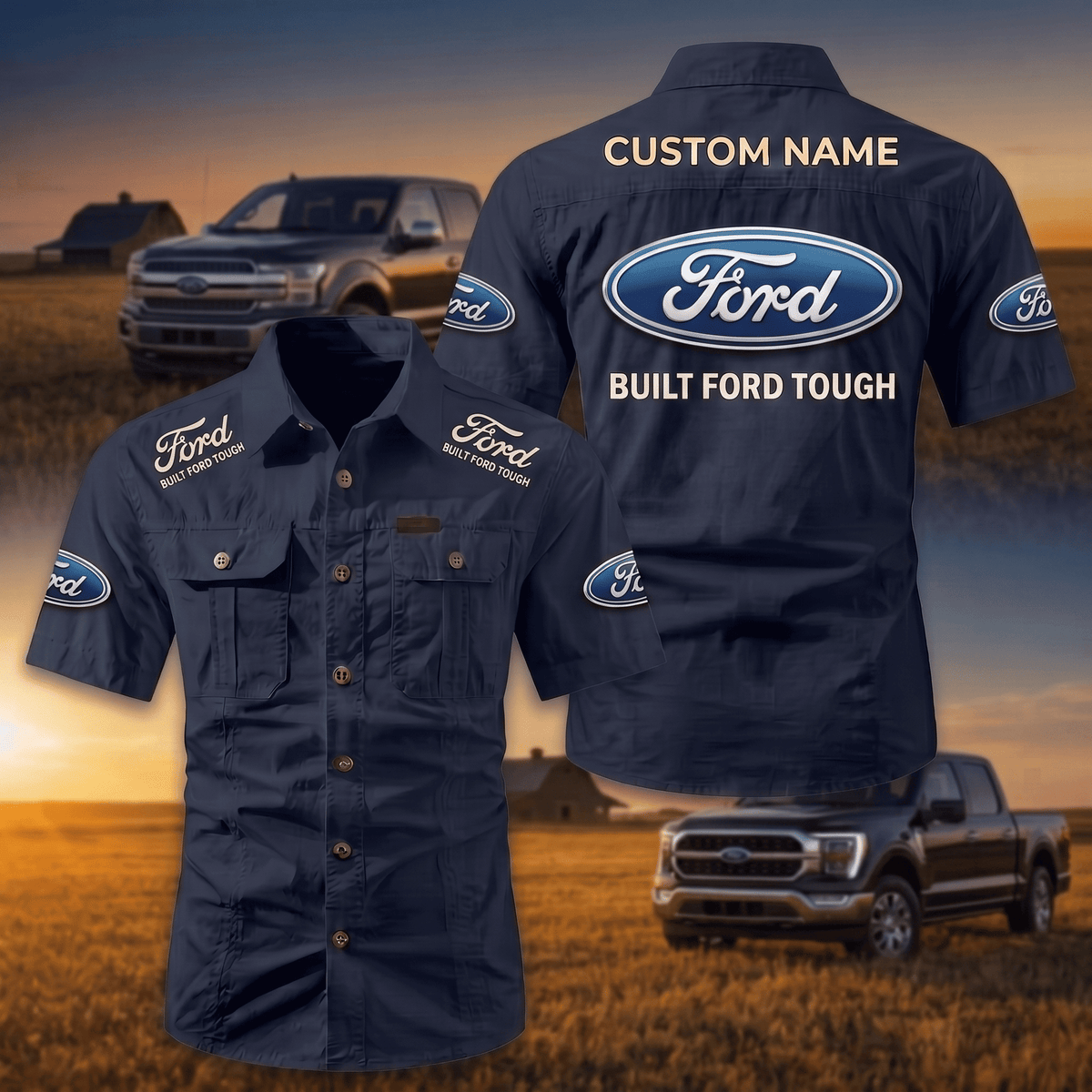 Personalized FD Limited Edition Short Sleeve Mechanic Shirt