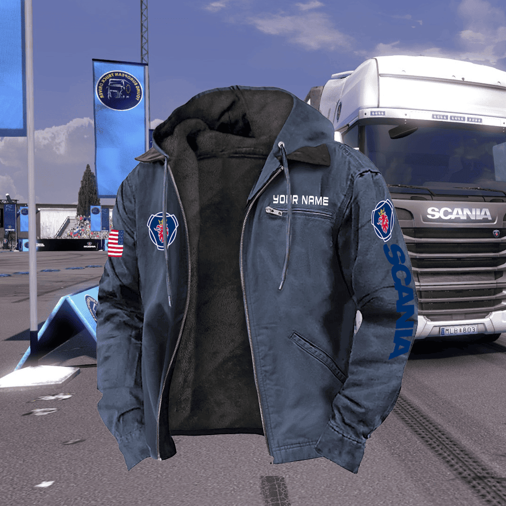 Personalized SCN Left Chest Zipper Pocket Jacket