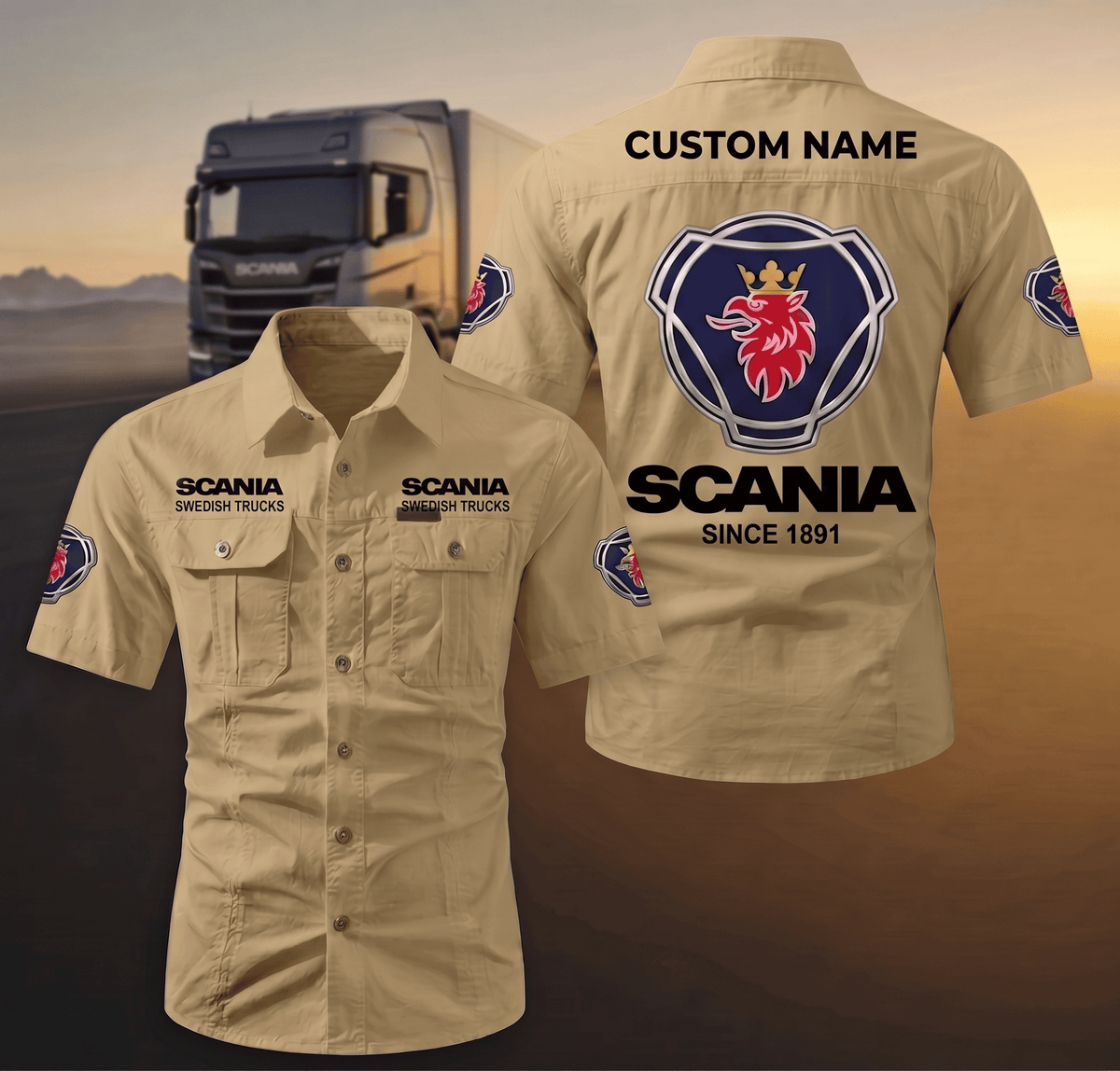 Personalized SCN Limited Edition Short Sleeve Mechanic Shirt