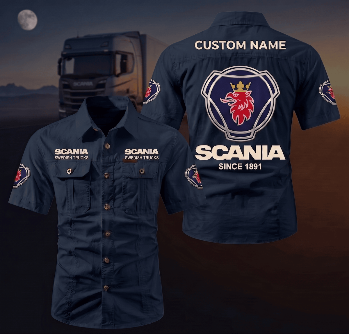 Personalized SCN Limited Edition Short Sleeve Mechanic Shirt