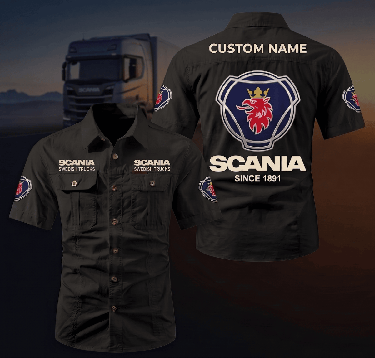 Personalized SCN Limited Edition Short Sleeve Mechanic Shirt