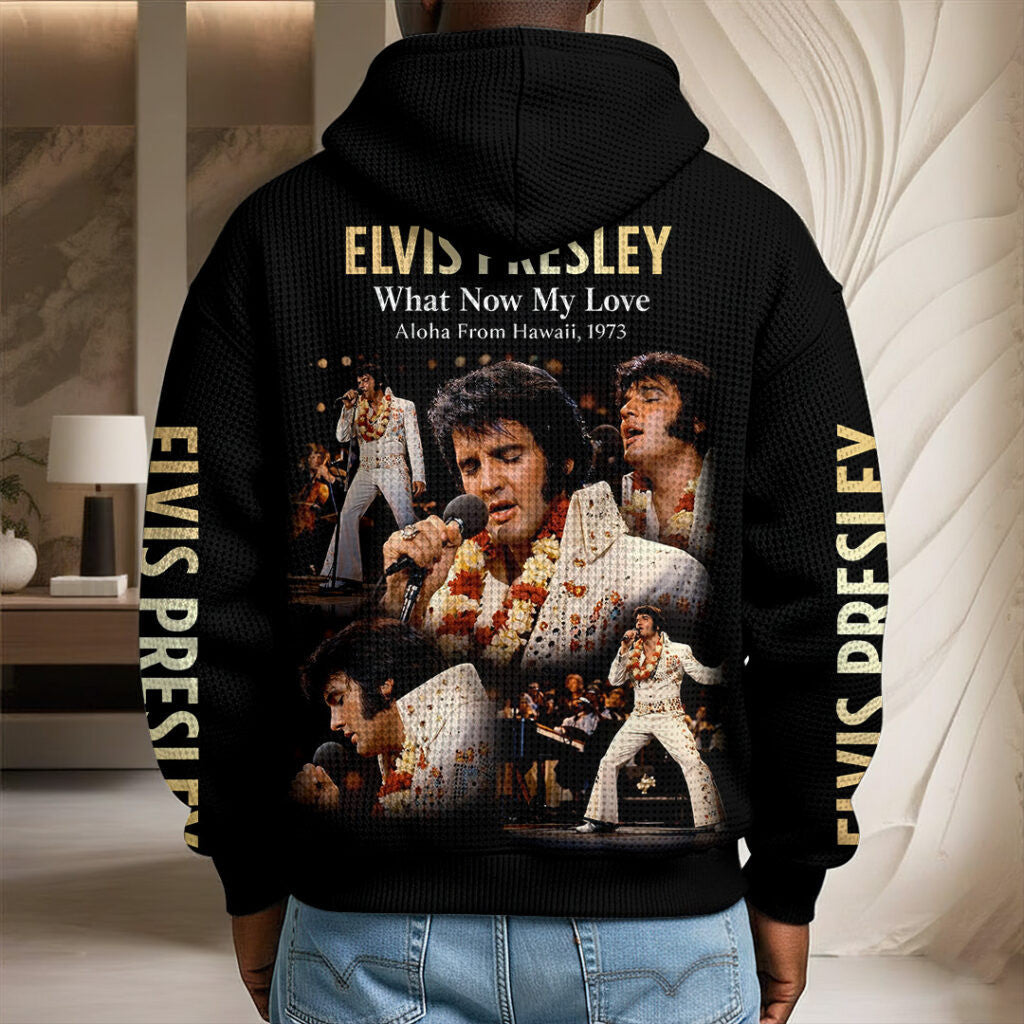 Elvis Unisex Waffle Hoodie