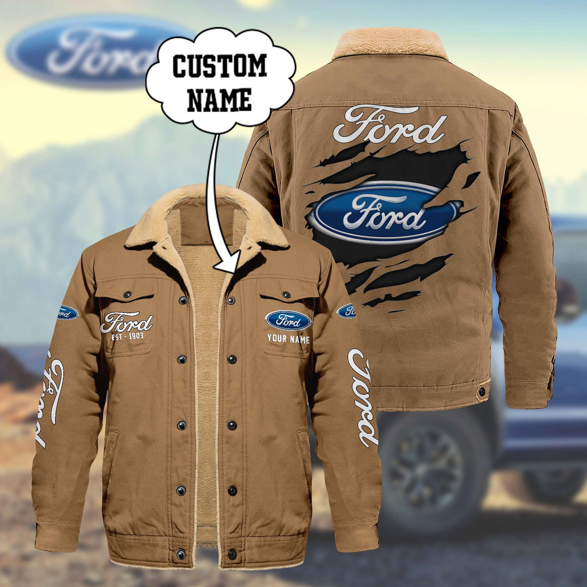 FD Limited Edition Fleece Cotton Jacket THAOVTT1163