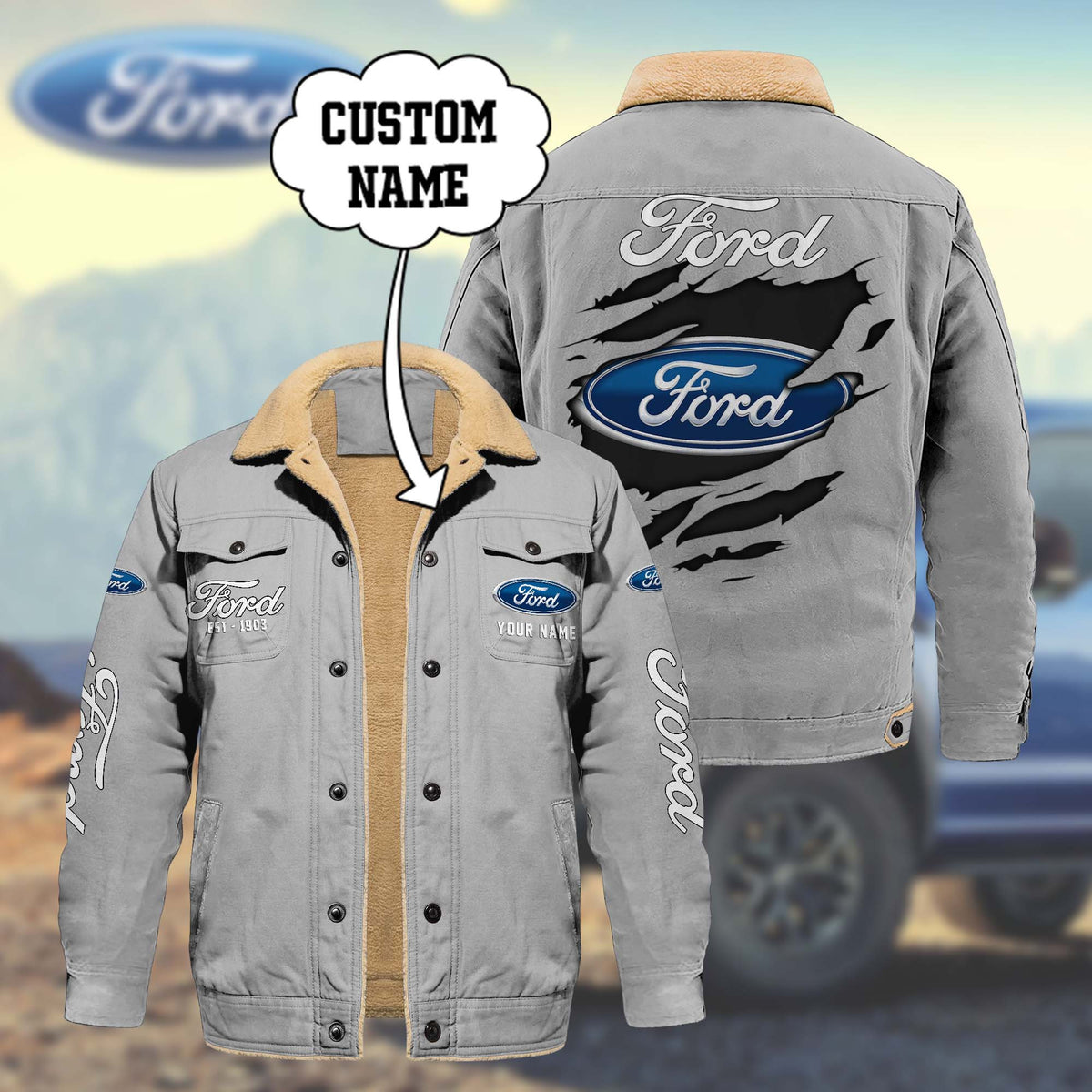 FD Limited Edition Fleece Cotton Jacket THAOVTT1163