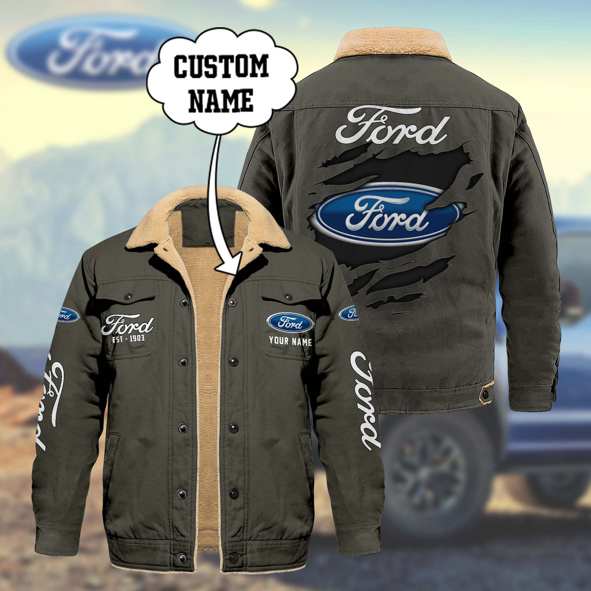 FD Limited Edition Fleece Cotton Jacket THAOVTT1163
