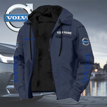 Personalized VV Left Chest Zipper Pocket Jacket