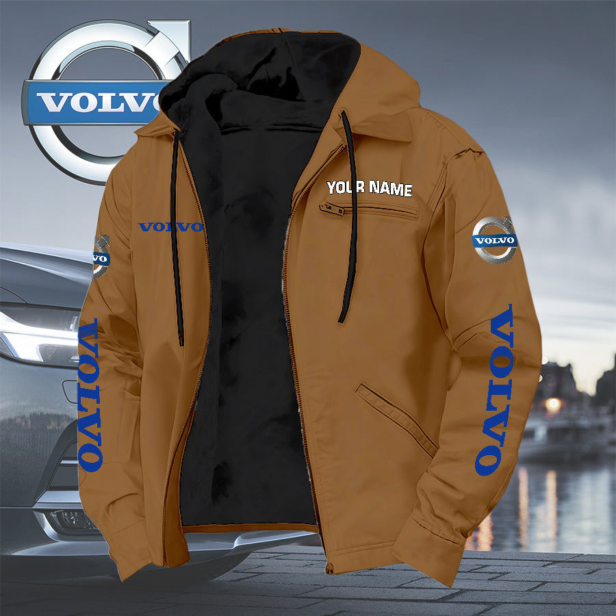 Personalized VV Left Chest Zipper Pocket Jacket